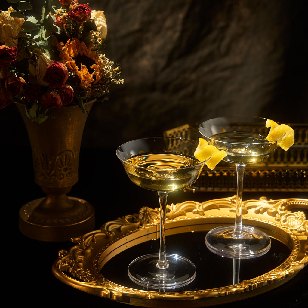 Opera Nick & Nora Champagne Coupe, Cocktail Glassware, Set of 2