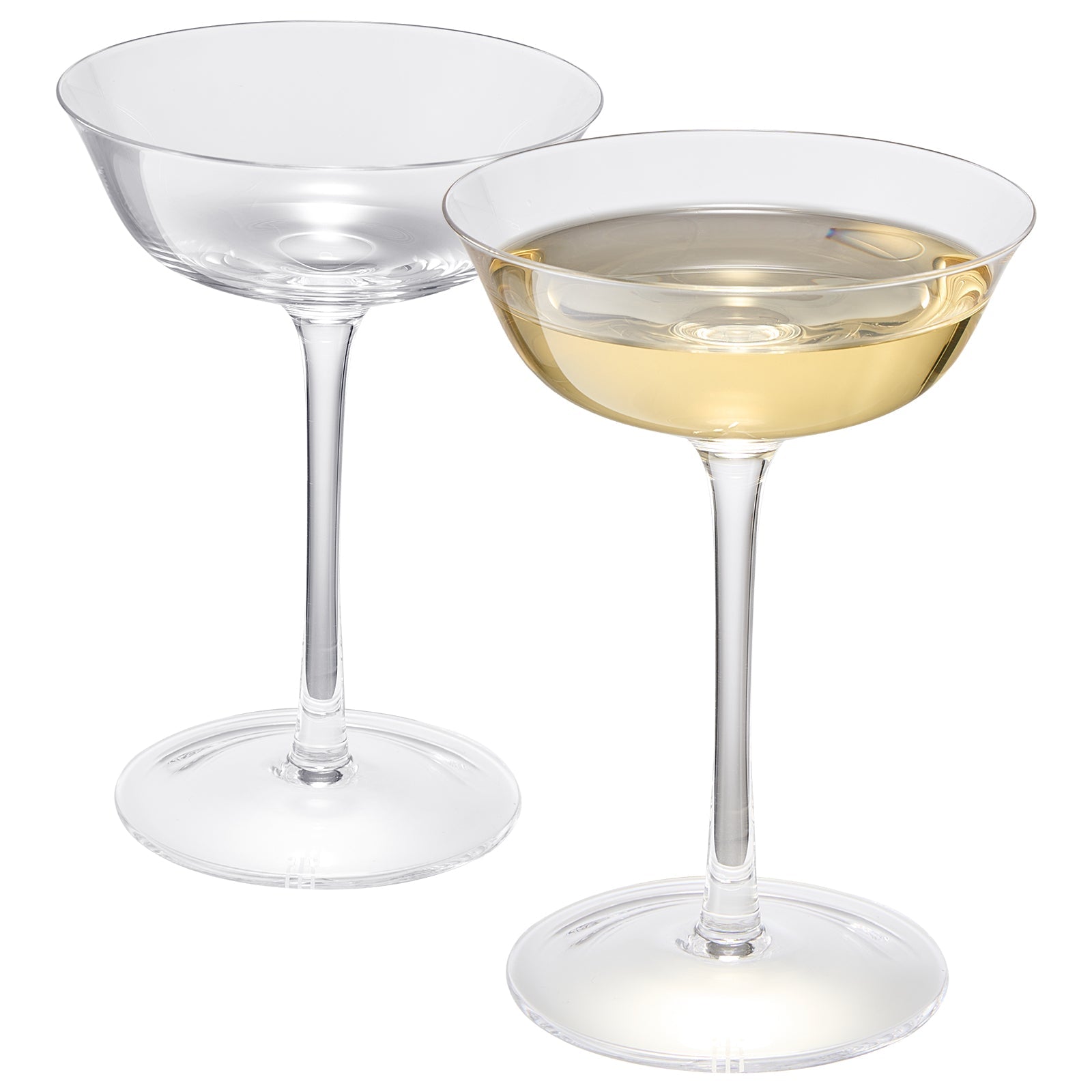 Opera Nick & Nora Champagne Coupe, Cocktail Glassware, Set of 2