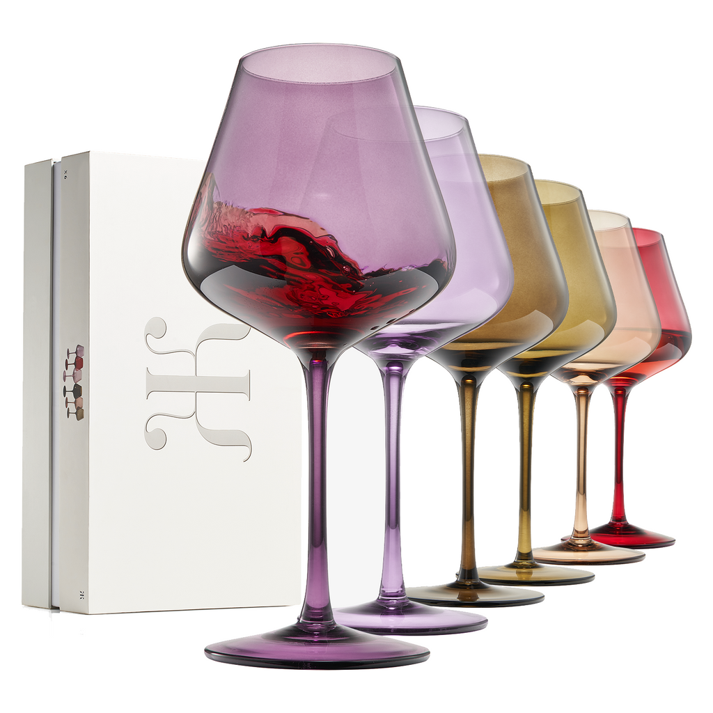 Love Stemmed Wine Glassware, Set of 6
