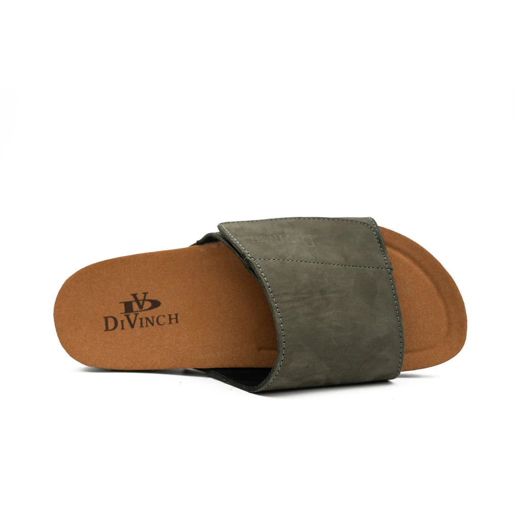 Olive Green Single - Strap Slides
