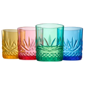 Onix Acrylic Crystal Lowball Glassware, Set of 4