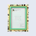 Green Abstract Ink Resin Inlay Picture Frame in 4x6 & 5x7