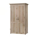 Drop Leaf Computer Desk Craft Table Armoire in Maple Wood Finish - Made in USA