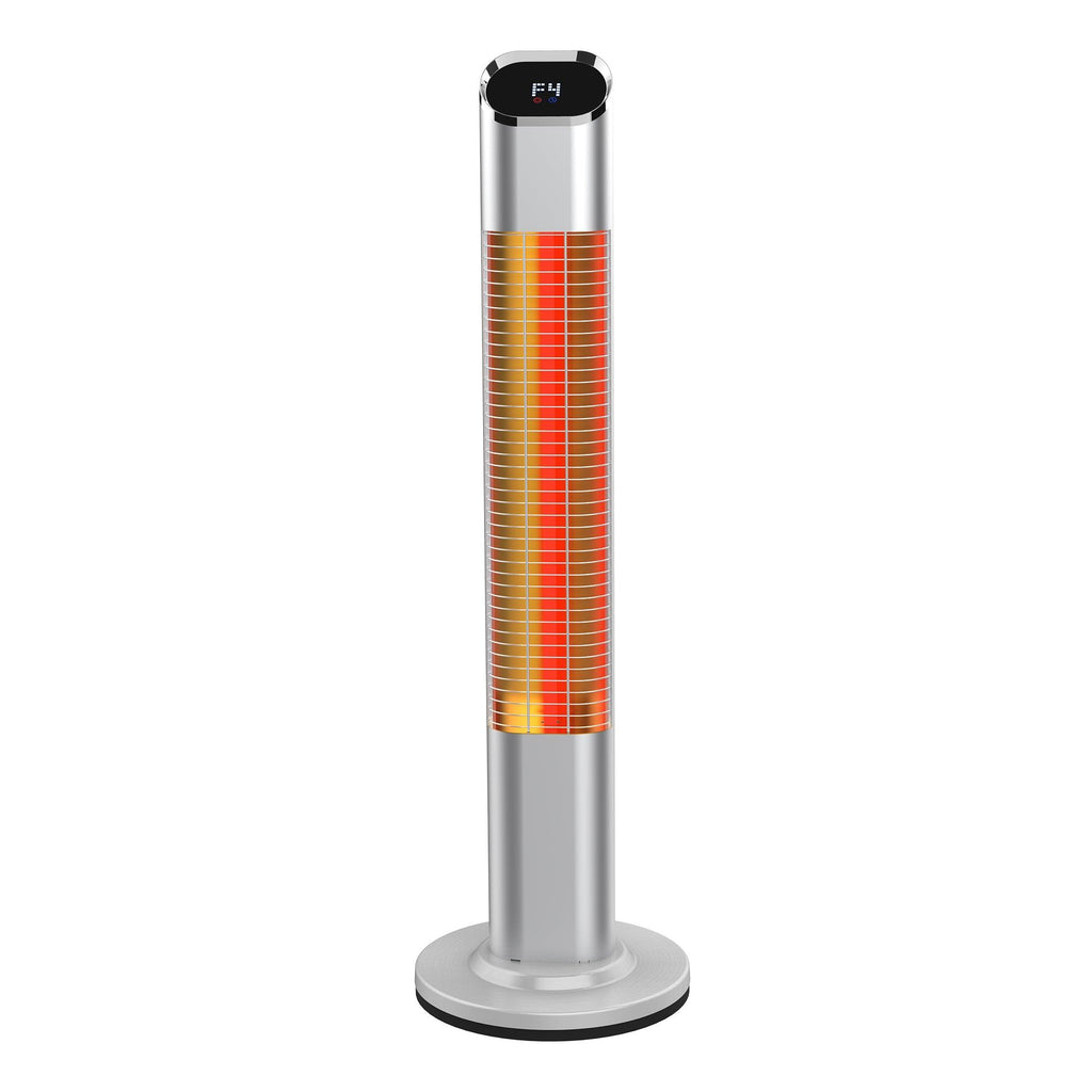 1500-Watt Electric Patio Heater Infrared Outdoor/Indoor Use with Remote Control, 24 Hour Timer