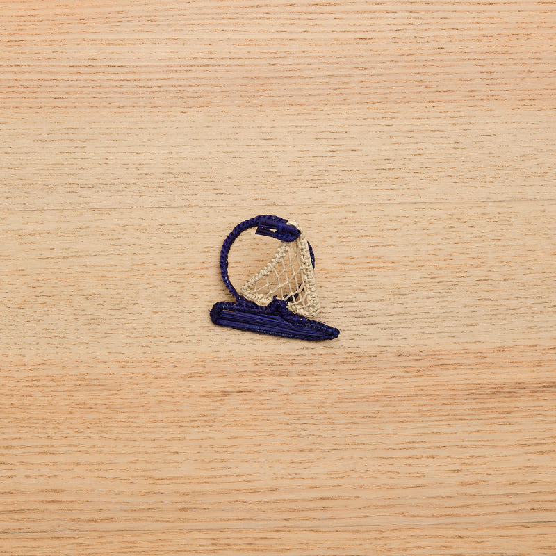 Coastal Sailboat Napkin Ring – 2.75” Handwoven Iraca Palm – Nautical Table Decor from Colombia
