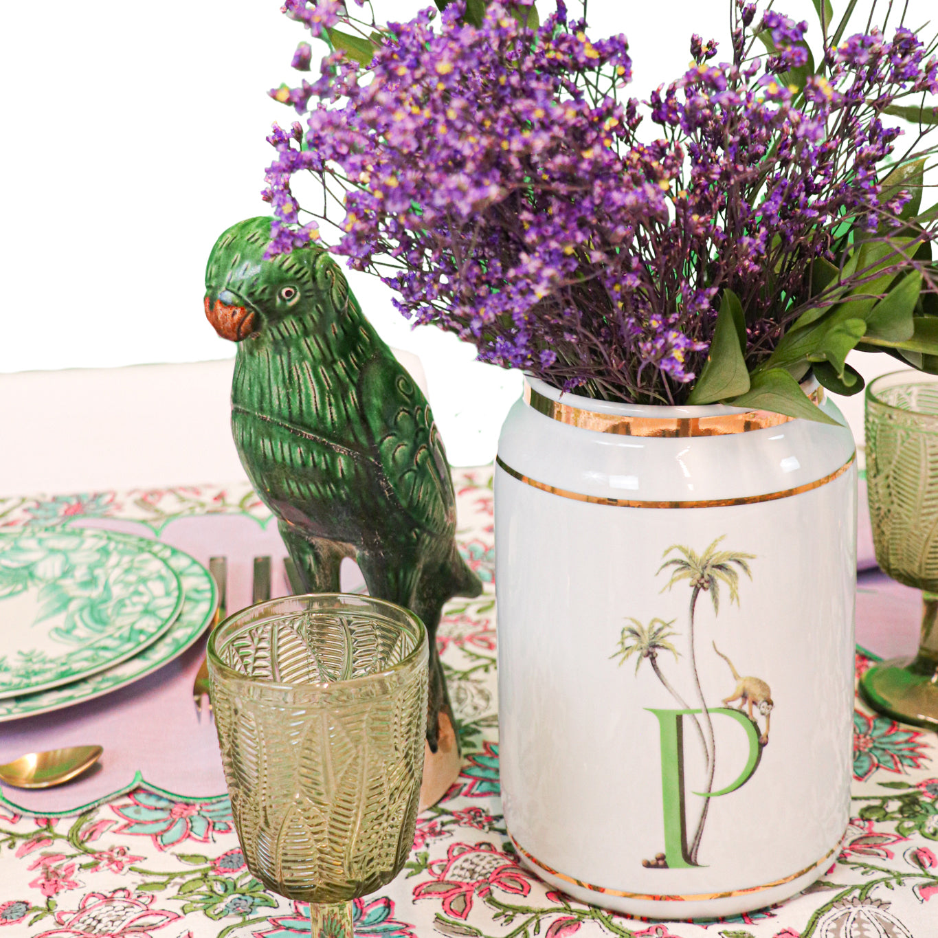 P for Primate Vase