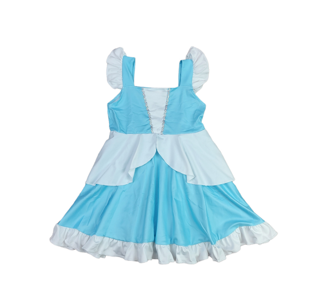 Glass Slipper Silver Milk Silk Dress