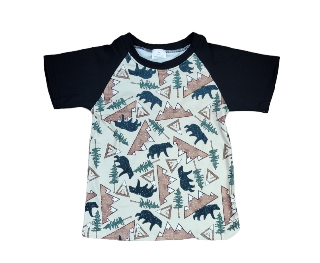 Bear Mountain Short Sleeve Milk Silk Raglan