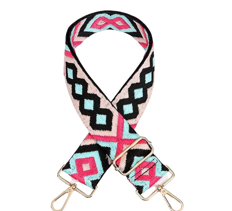 Bright Boho Bag Strap - Gold Hardware
