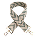 Emerald (Green) Chevron Stripe - Gold Hardware