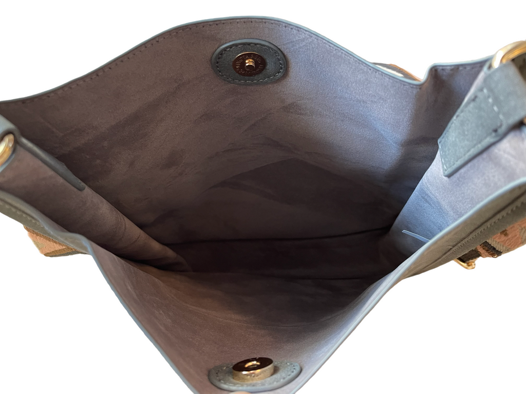 Vegan Suede Crossbody Bag (Gray) - Pick Your Strap