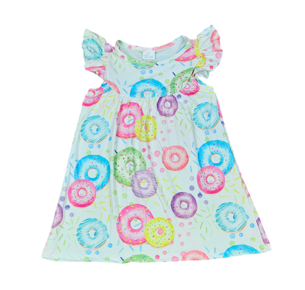 Donut Flutter Milk Silk Dress