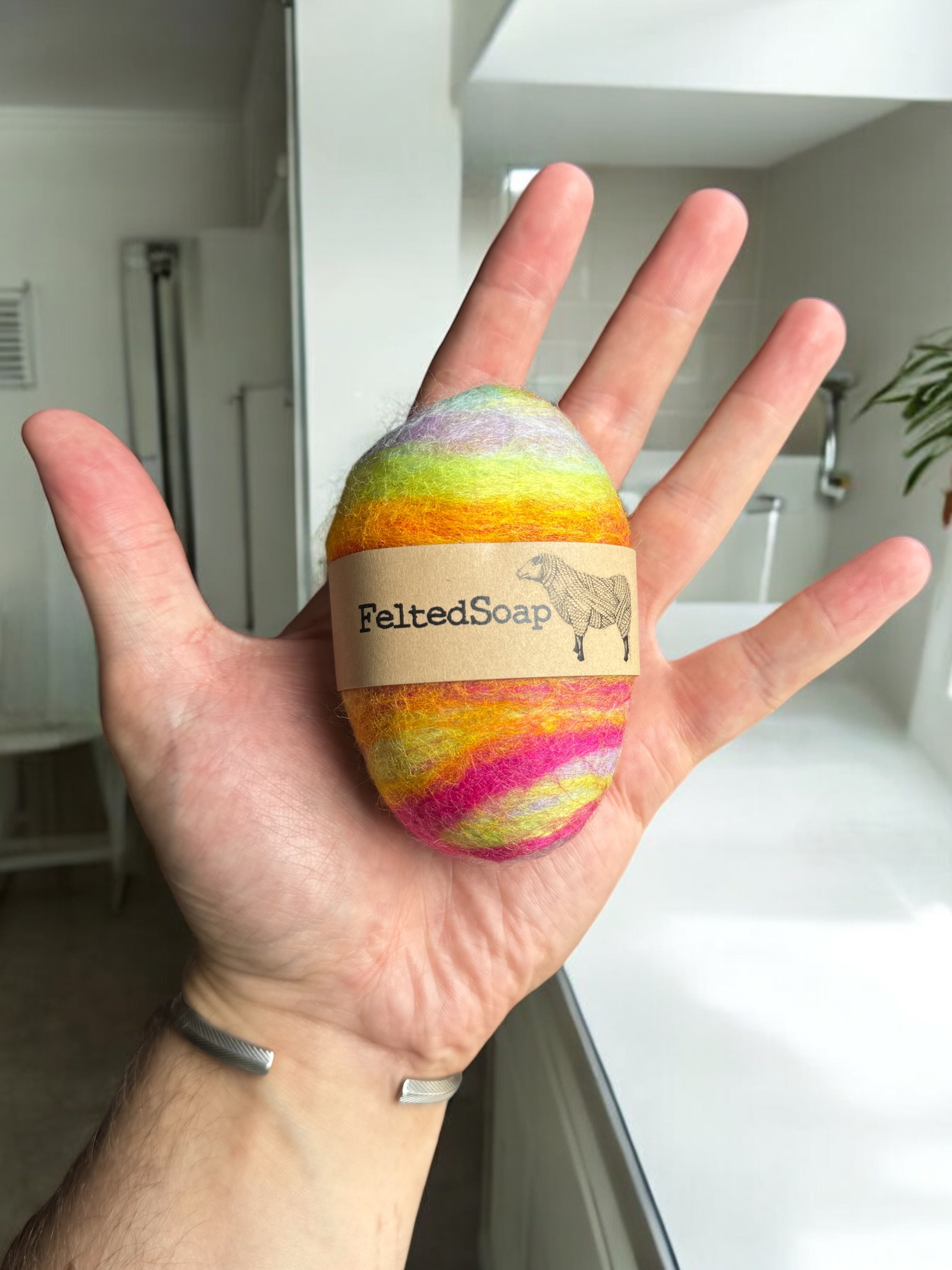Felted Wool Soap Bars