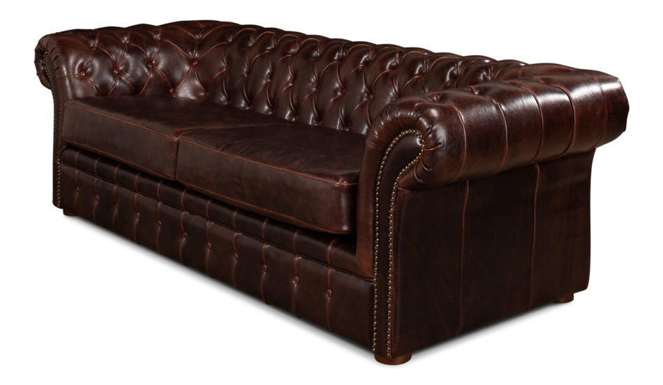 Piccadilly Sofa, Club Leather | By Sarried