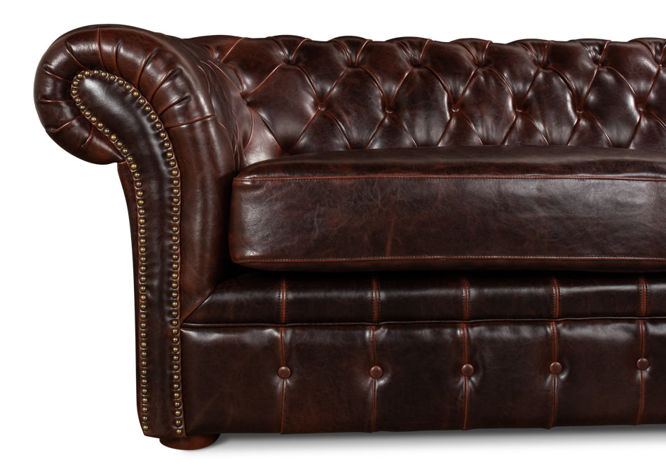 Piccadilly Sofa, Club Leather | By Sarried
