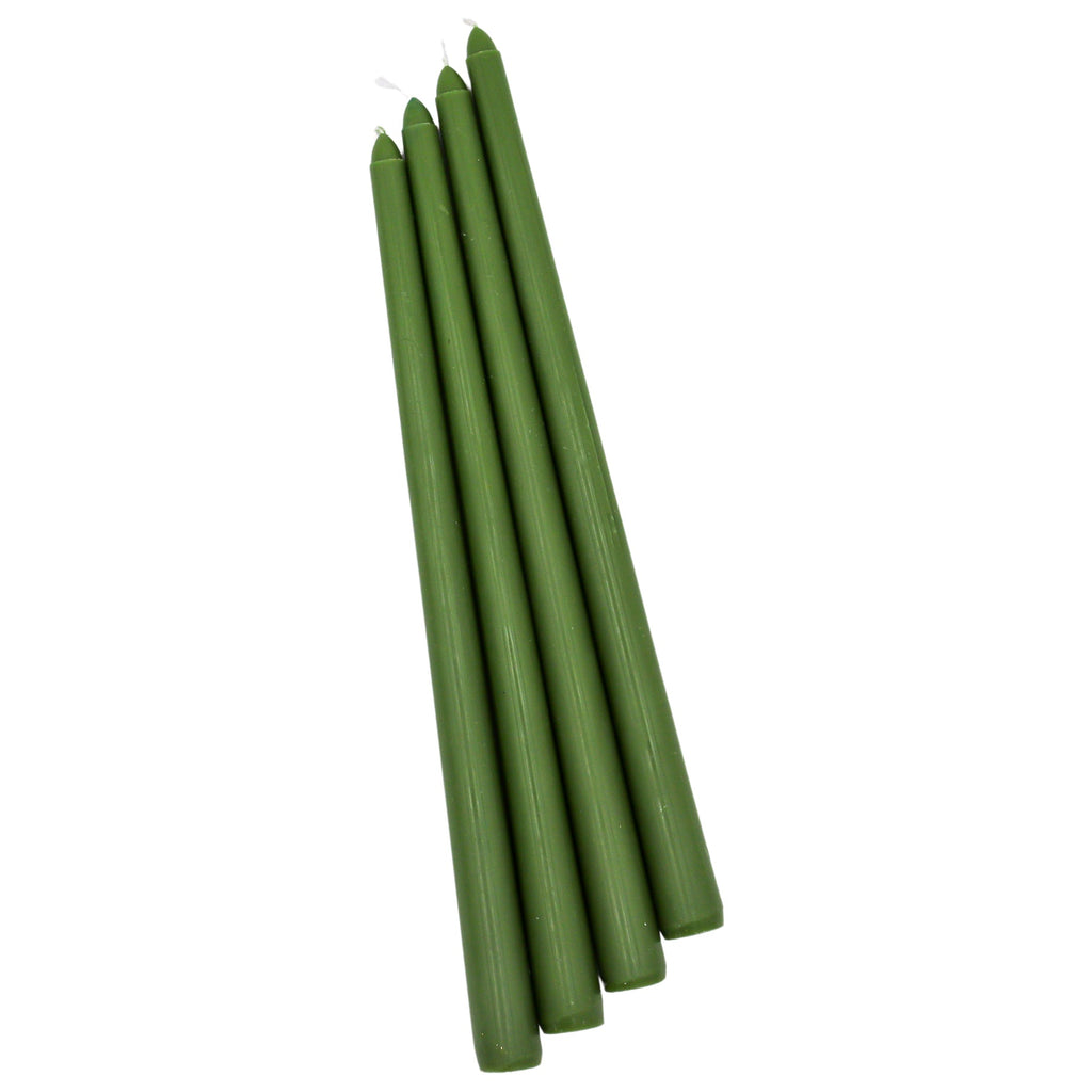Extra Tall Pine Green Taper Candle, 1 Case of 50 Candles (4 in each pack)