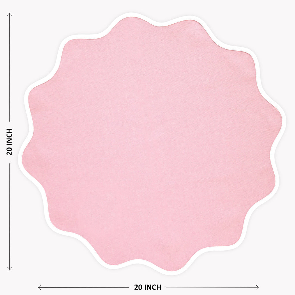 Giselle Scallop Edge Napkins, Set of 4