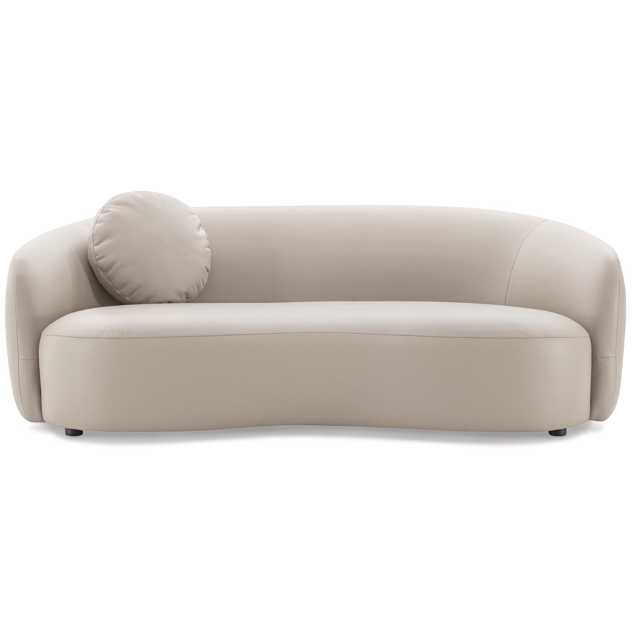 Porter Beige PU Leather Sofa – Designer Sofa – Curated by SHOPLOBBIE |