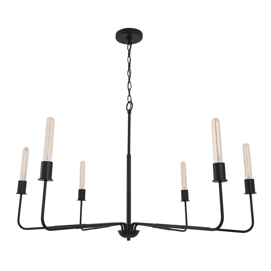 Radiant 6-Light Industrial Traditional Dimmable Chandelier