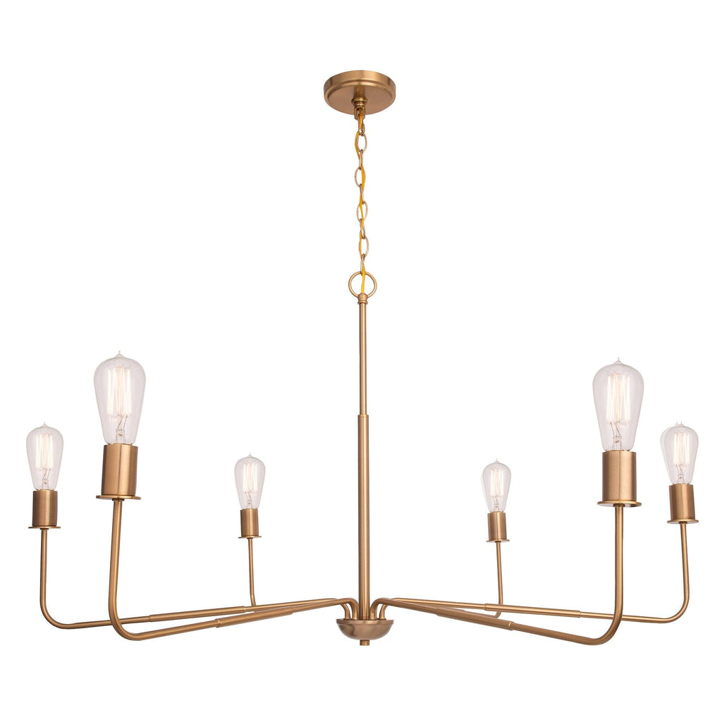 Radiant 6-Light Industrial Traditional Dimmable Chandelier
