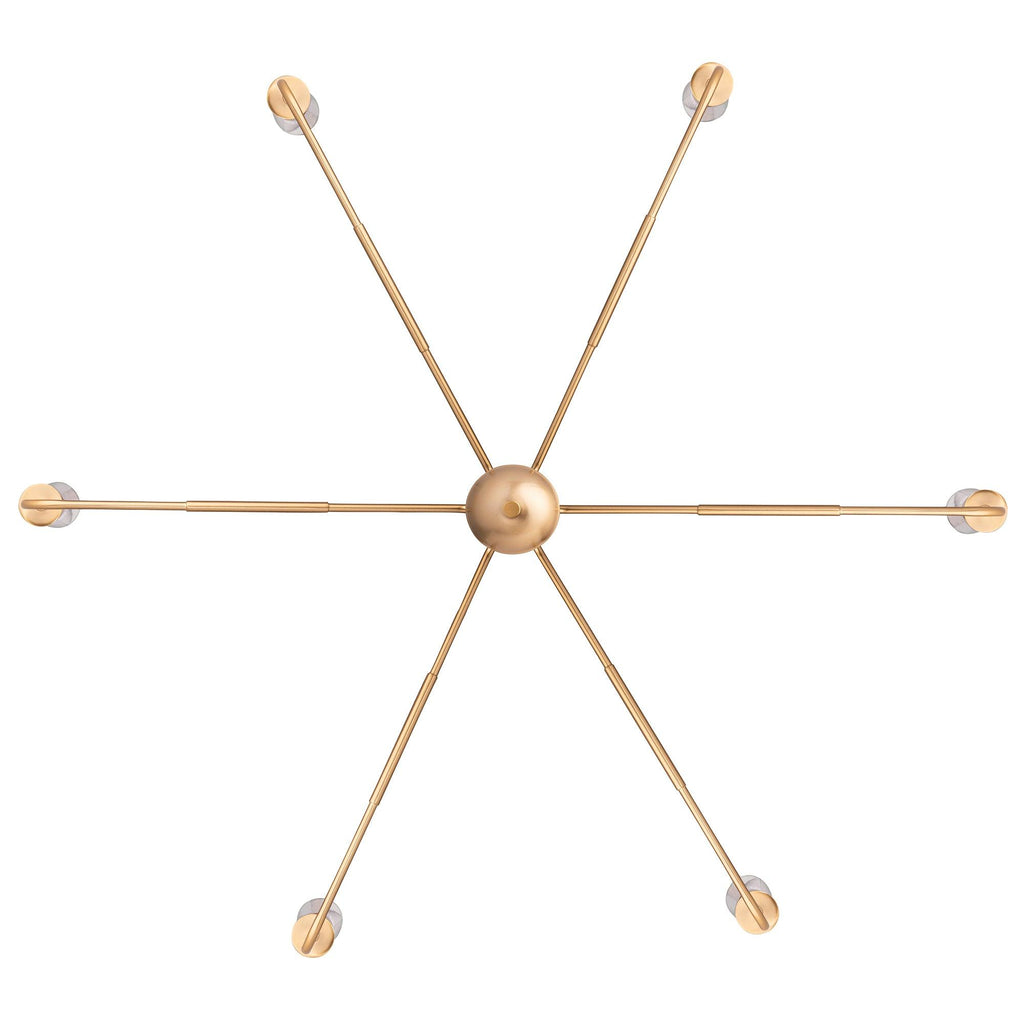 Radiant 6-Light Industrial Traditional Dimmable Chandelier