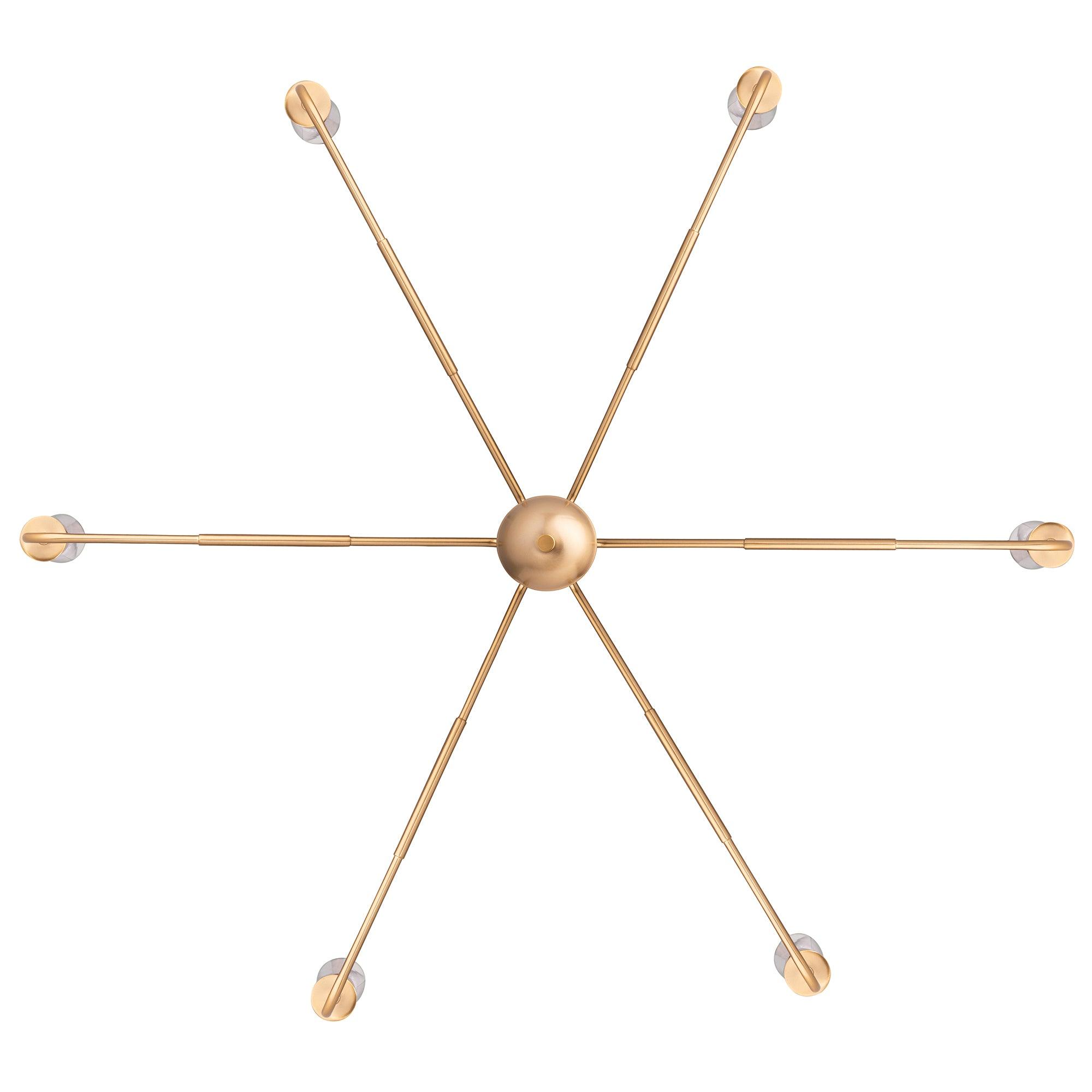 Radiant 6-Light Industrial Traditional Dimmable Chandelier