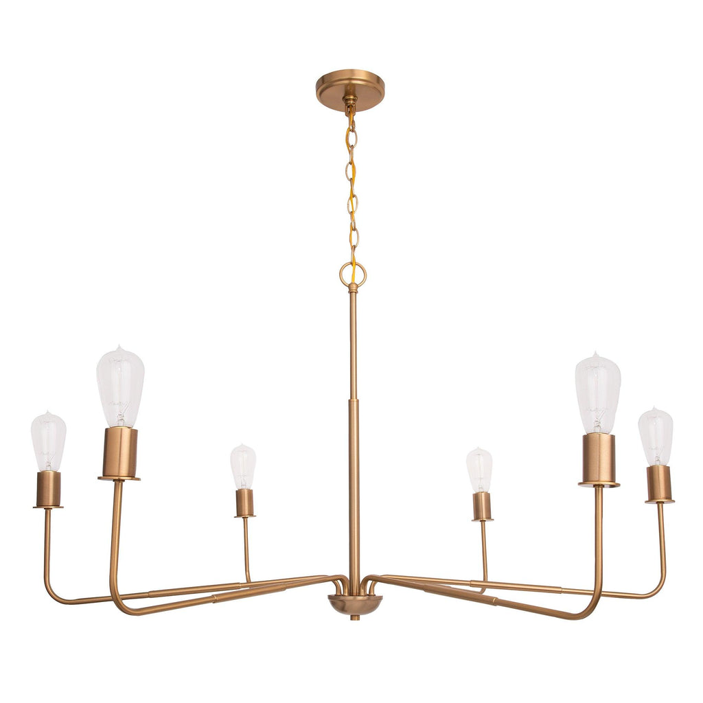 Radiant 6-Light Industrial Traditional Dimmable Chandelier
