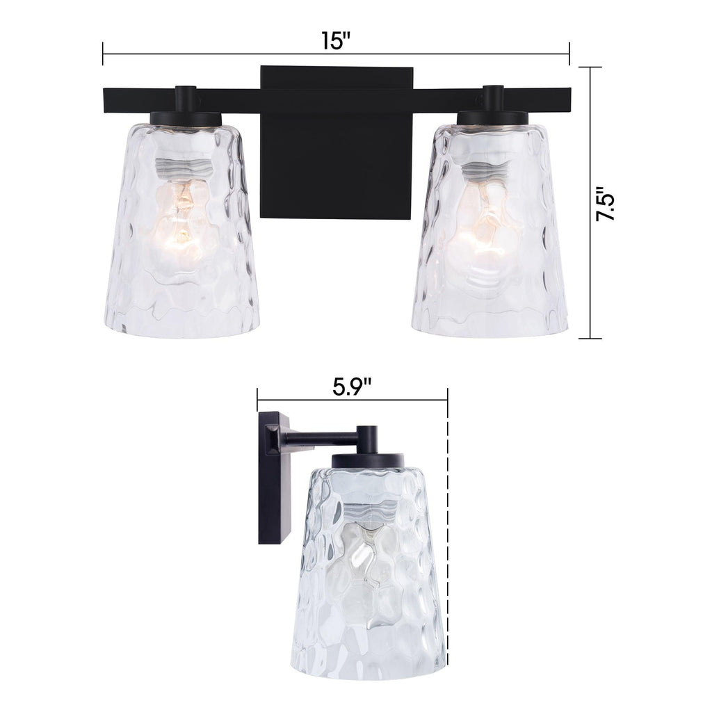 Radiance Modern 2-Light Dimmable Vanity Light