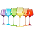 Stagioni Stemmed Wine Glassware, Set of 6, "Pride"