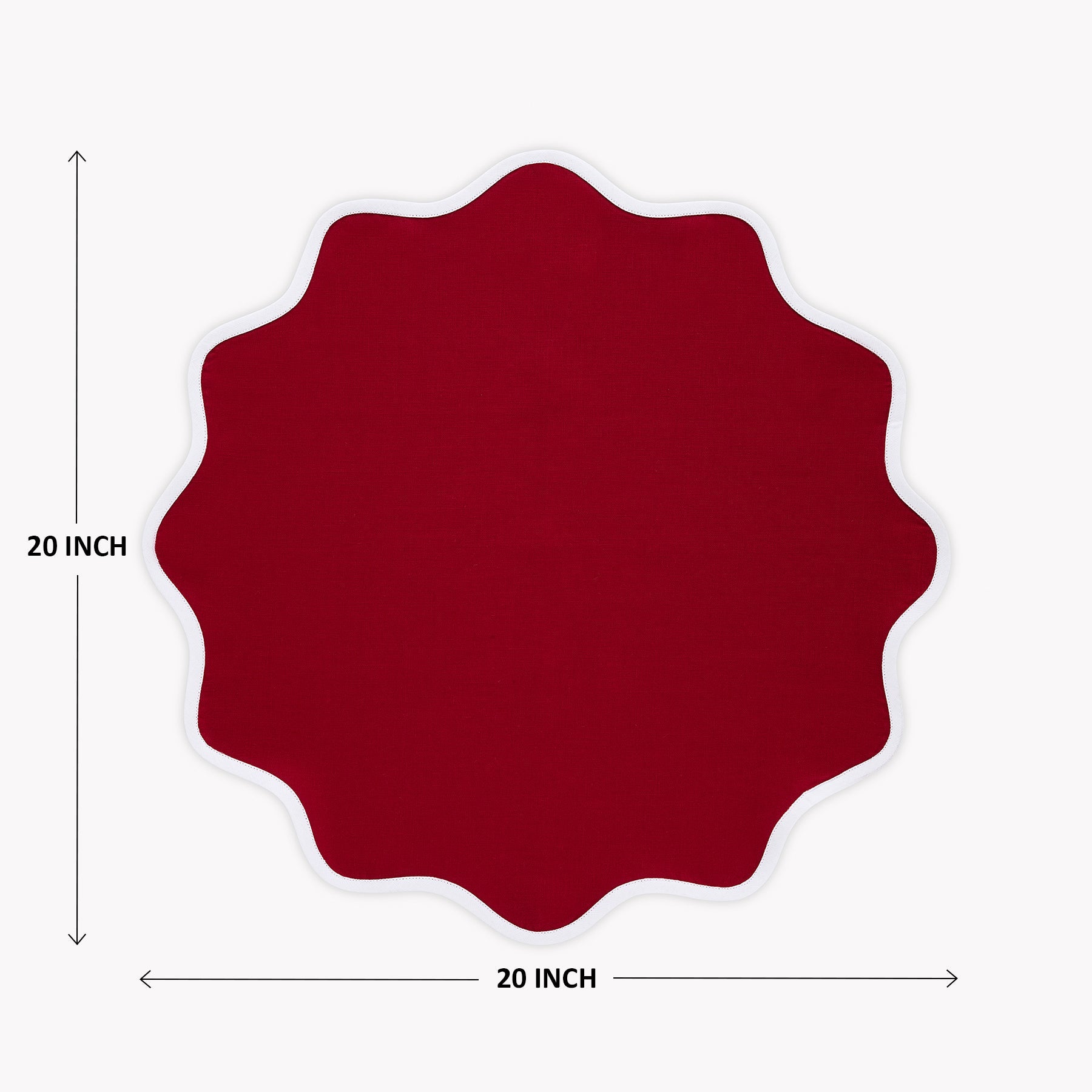 Giselle Scallop Edge Napkins, Set of 4