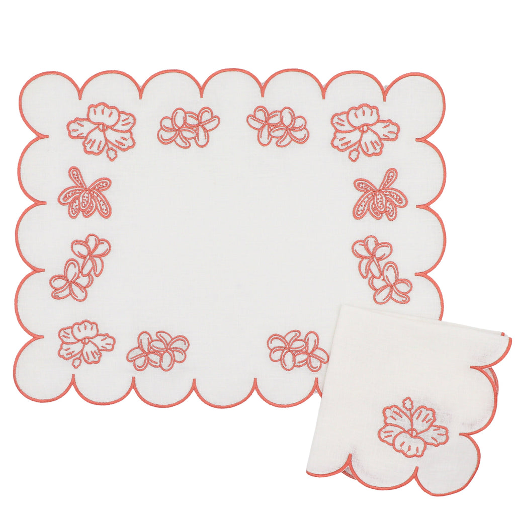 Rosette Ivory Napkin - Set of 4