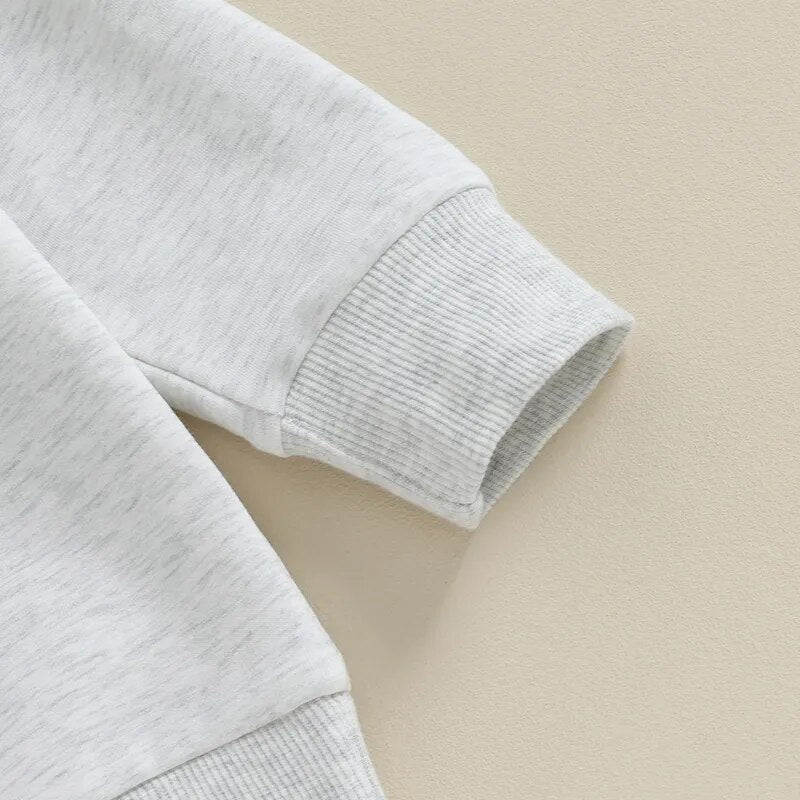 Toddler Baby Boy Long Sleeve Crewneck Letters Big Lil Bro Pullover Top or Romper Brother Matching