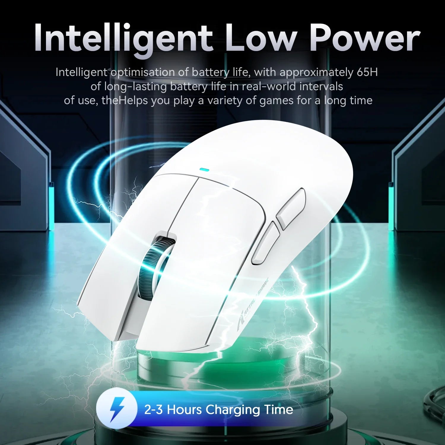 Attack Shark X11 White  Bluetooth Wireless Mouse Three Mode