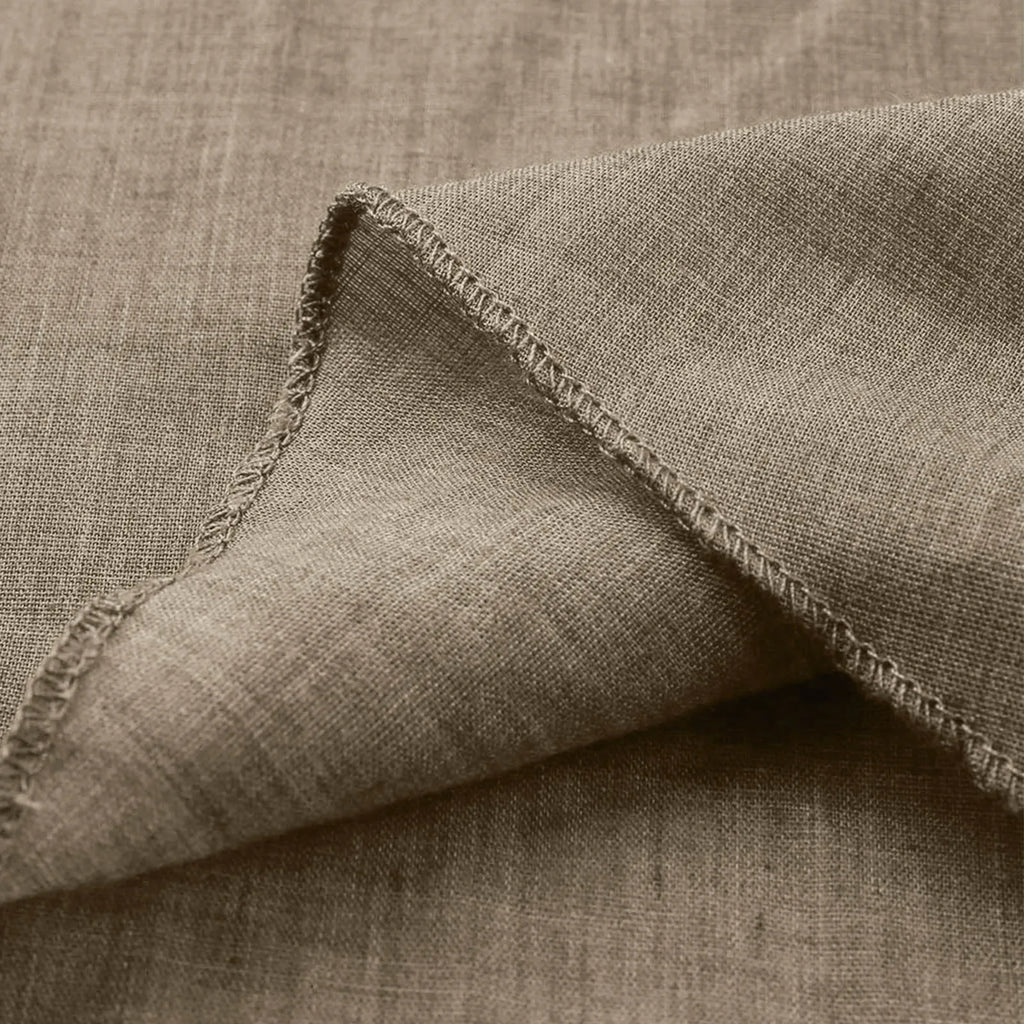 Vintage Cotton Linen Blouse Loose Blouses Summer Shirts Casual Long Sleeve Round Neck Solid Shirt