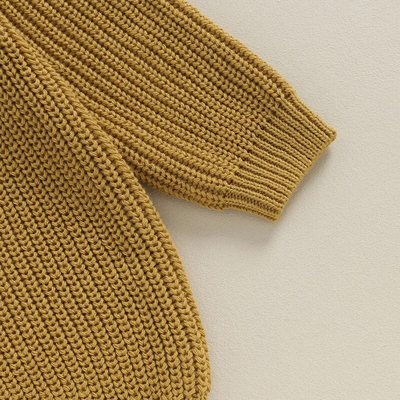 Toddler Kids Boys Sweaters Cotton Long Sleeve Letter Embroidery Big Brother Pullover Loose Knitwear Top