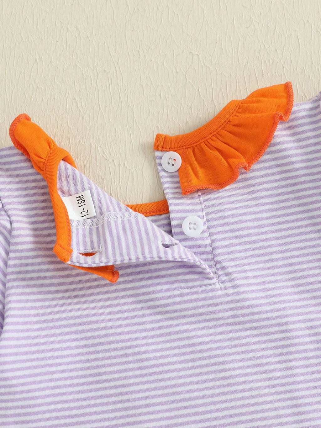 Baby Toddler Kids Girl Halloween Striped Dress Pumpkin Black Cat Embroidered Short Sleeve Ruffled Dress Cute Fall Clothes