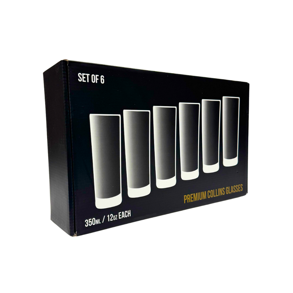 Highball Glasses Heavy Base Tom Collins Glasses - 12/15-Ounce Cups