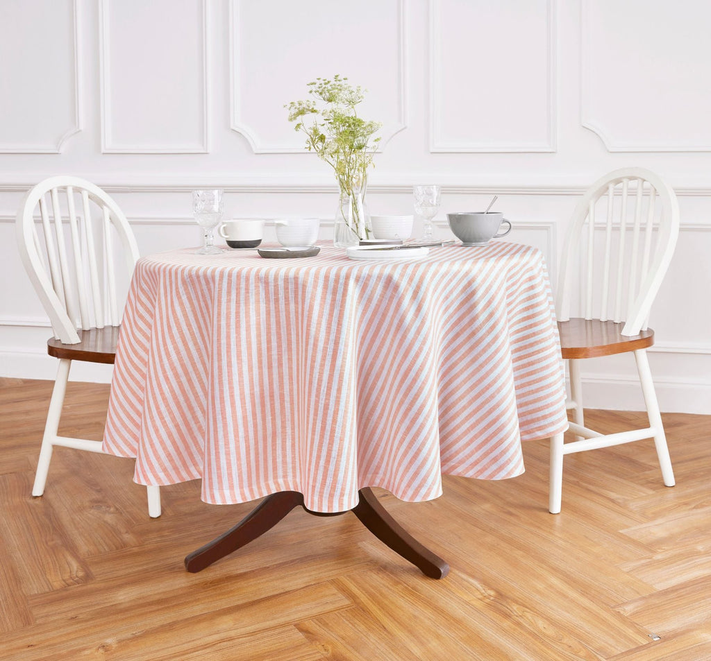 Amalfi Stripe Round Tablecloth