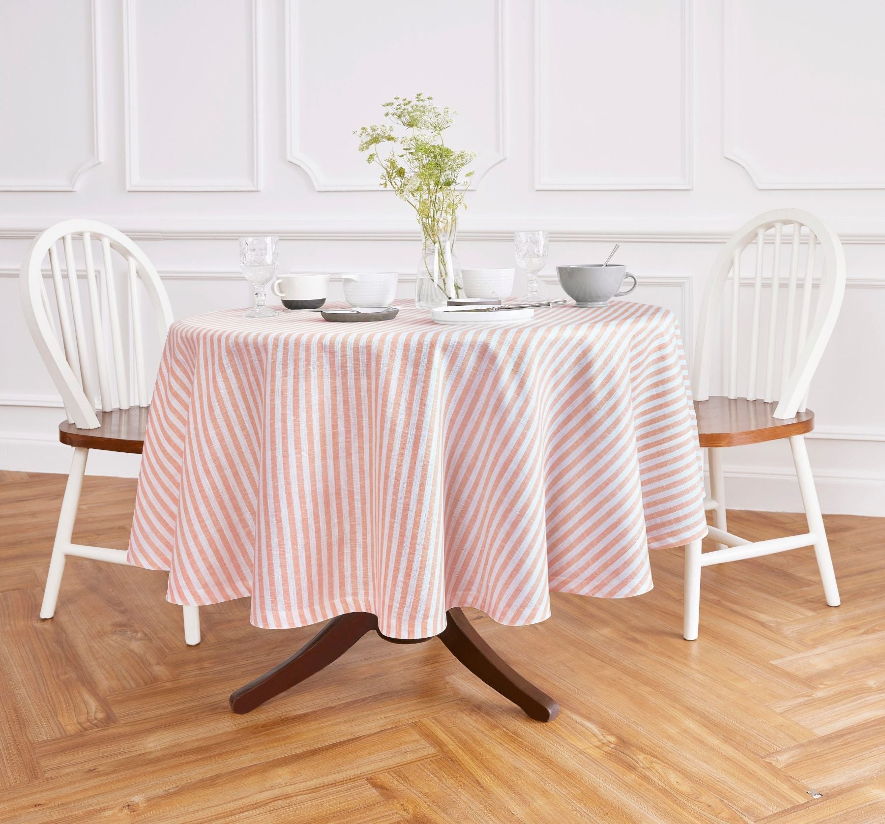 Amalfi Stripe Round Tablecloth