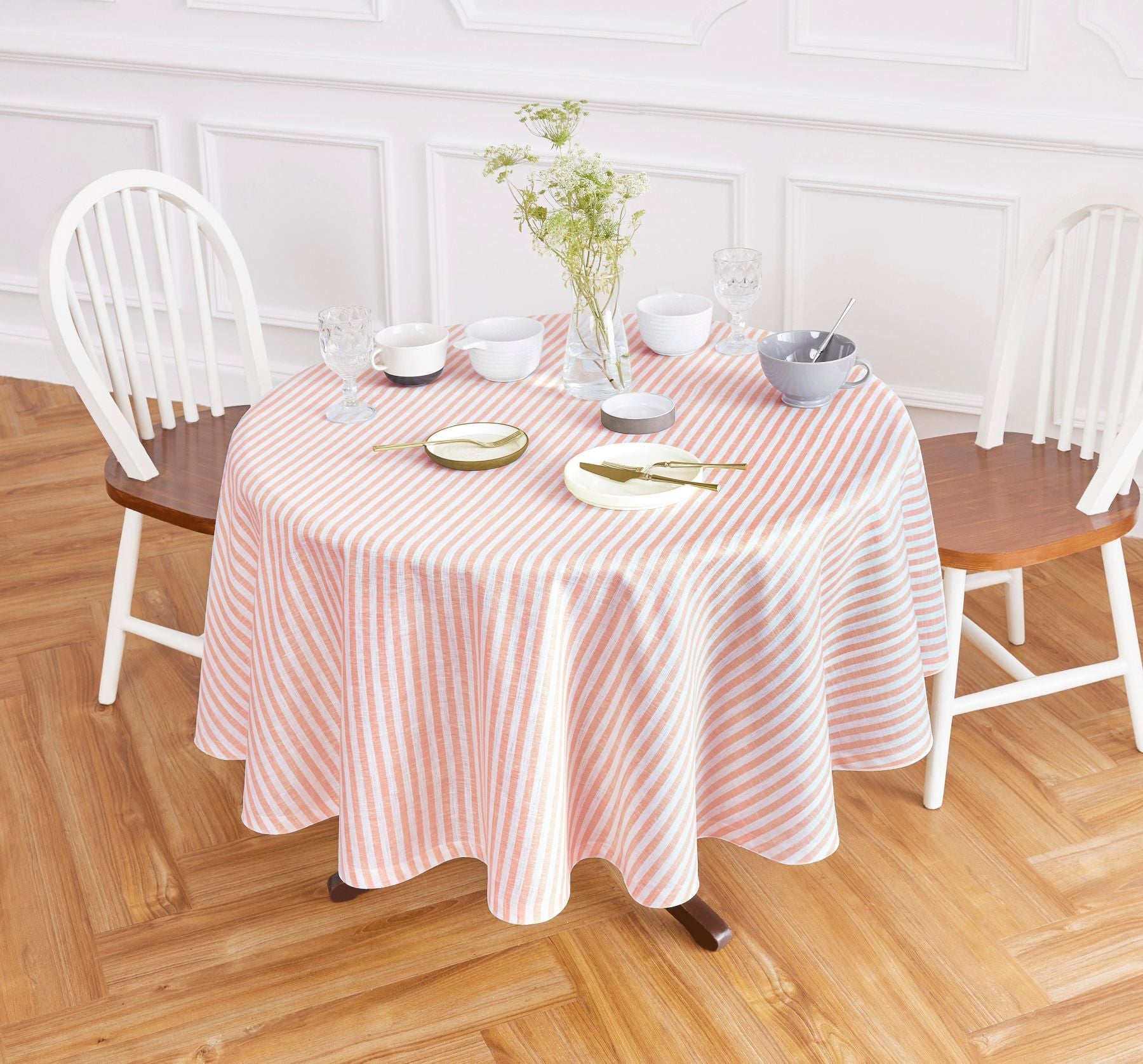 Amalfi Stripe Round Tablecloth