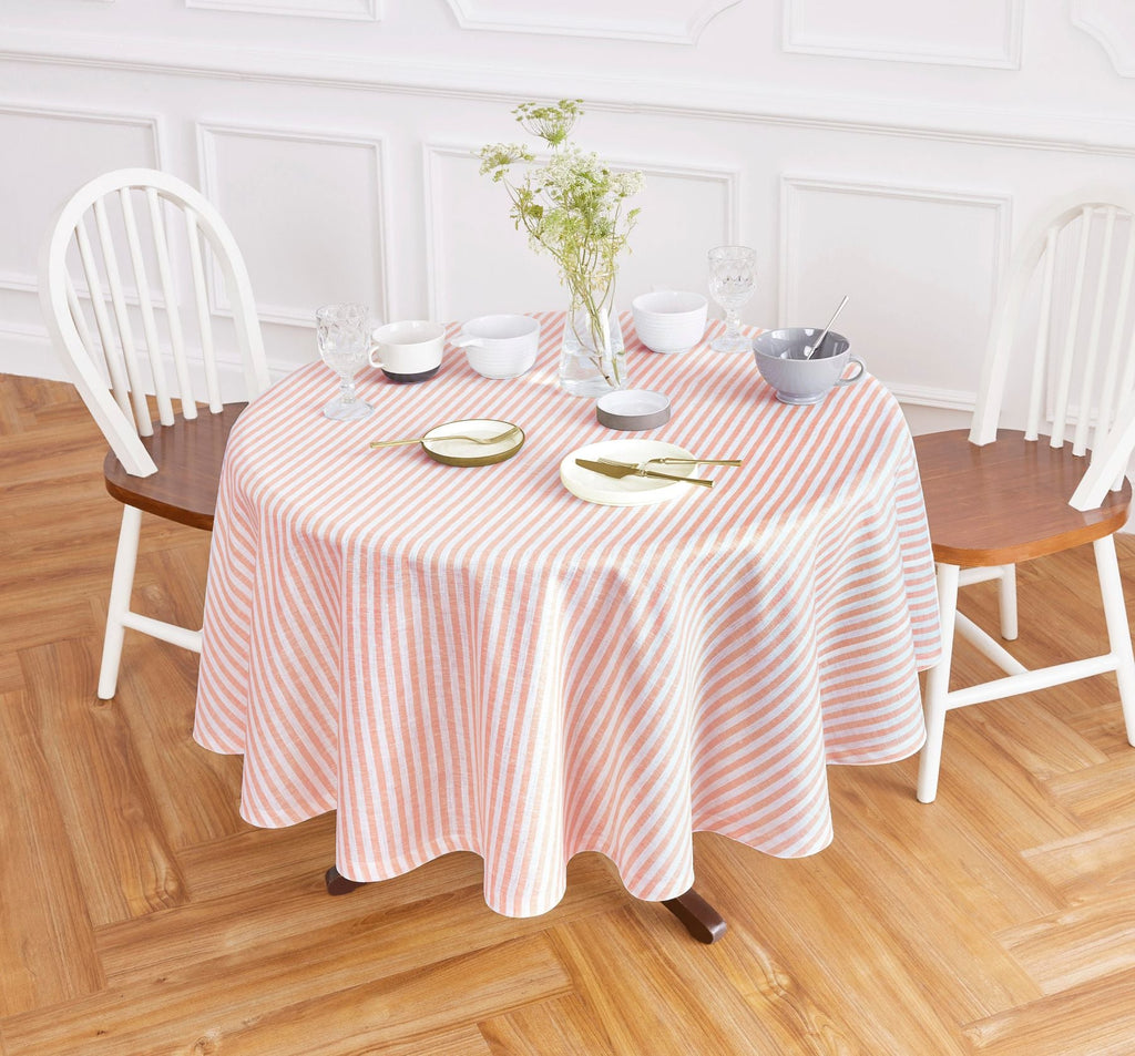 Amalfi Stripe Round Tablecloth