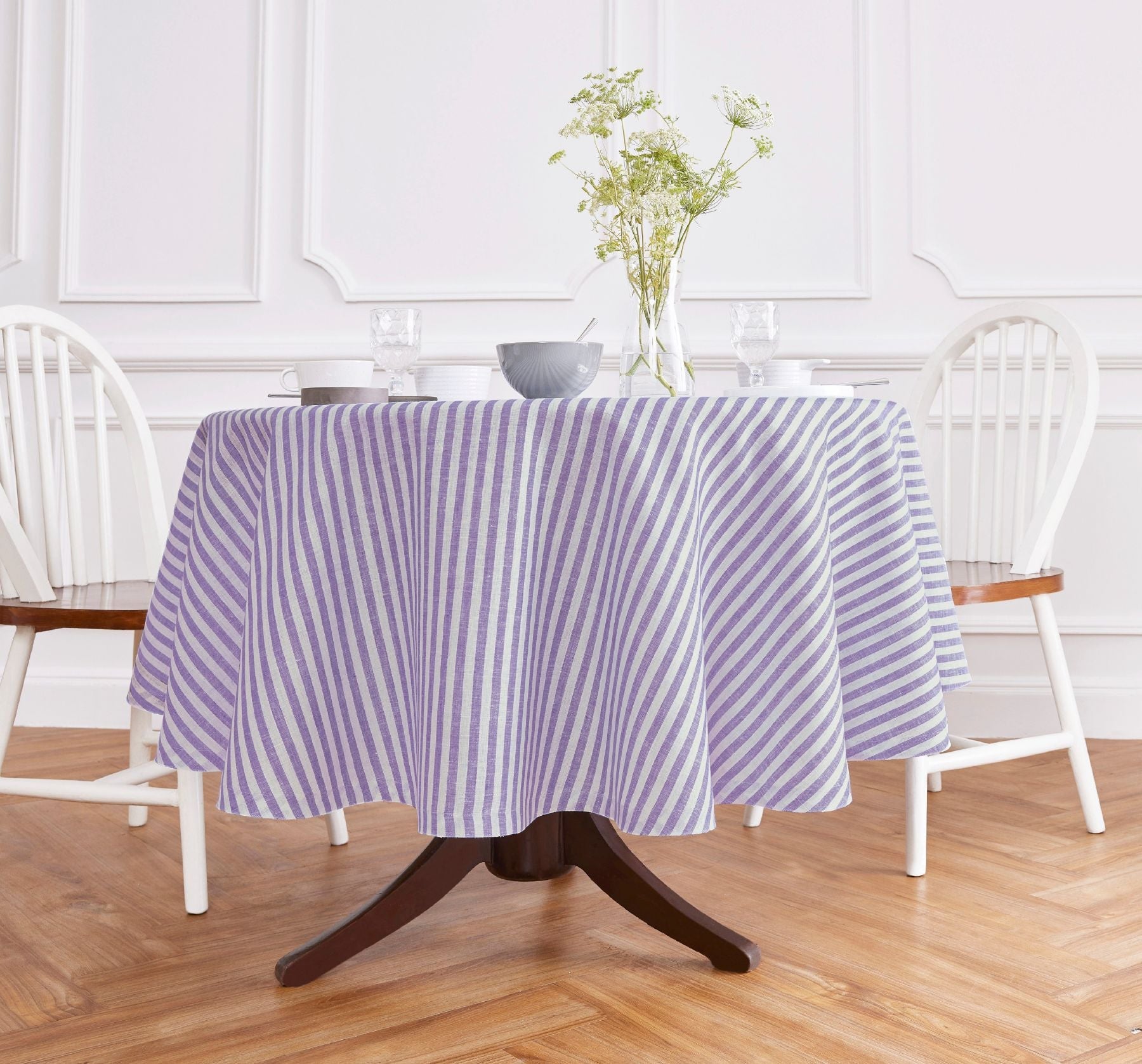Amalfi Stripe Round Tablecloth