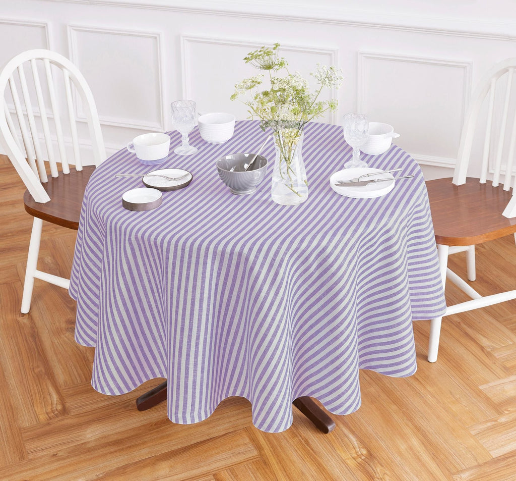 Amalfi Stripe Round Tablecloth