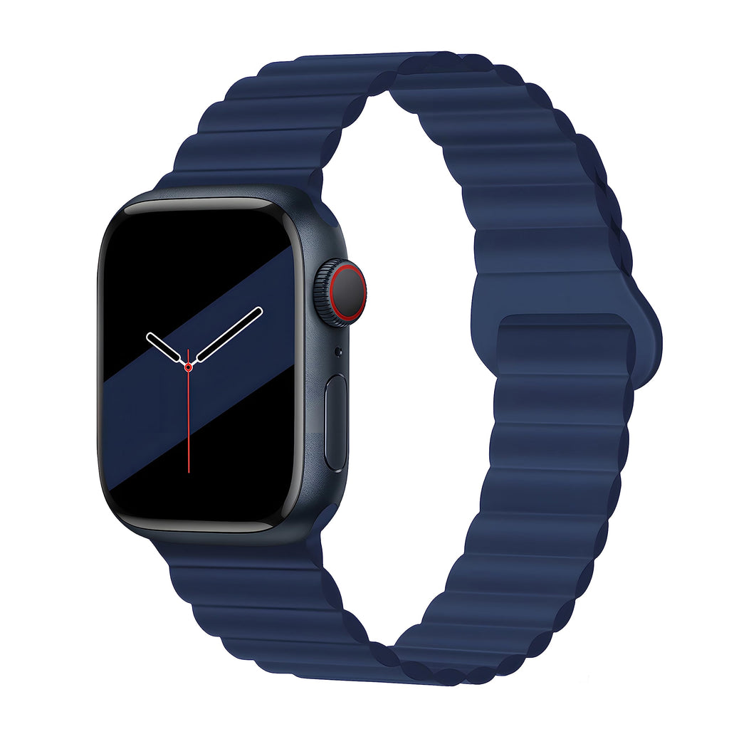 Silicone Magnetic Snap-ring Buckle Watch Strap