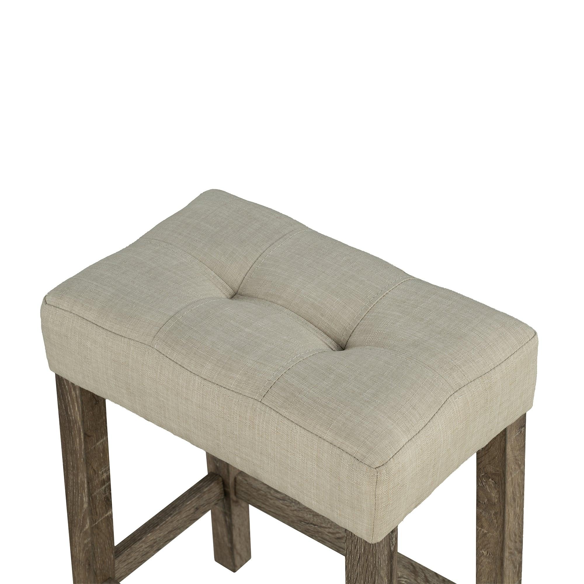 1 Traditional Breakfast Dining Table Set with 2 Stools for Apartment