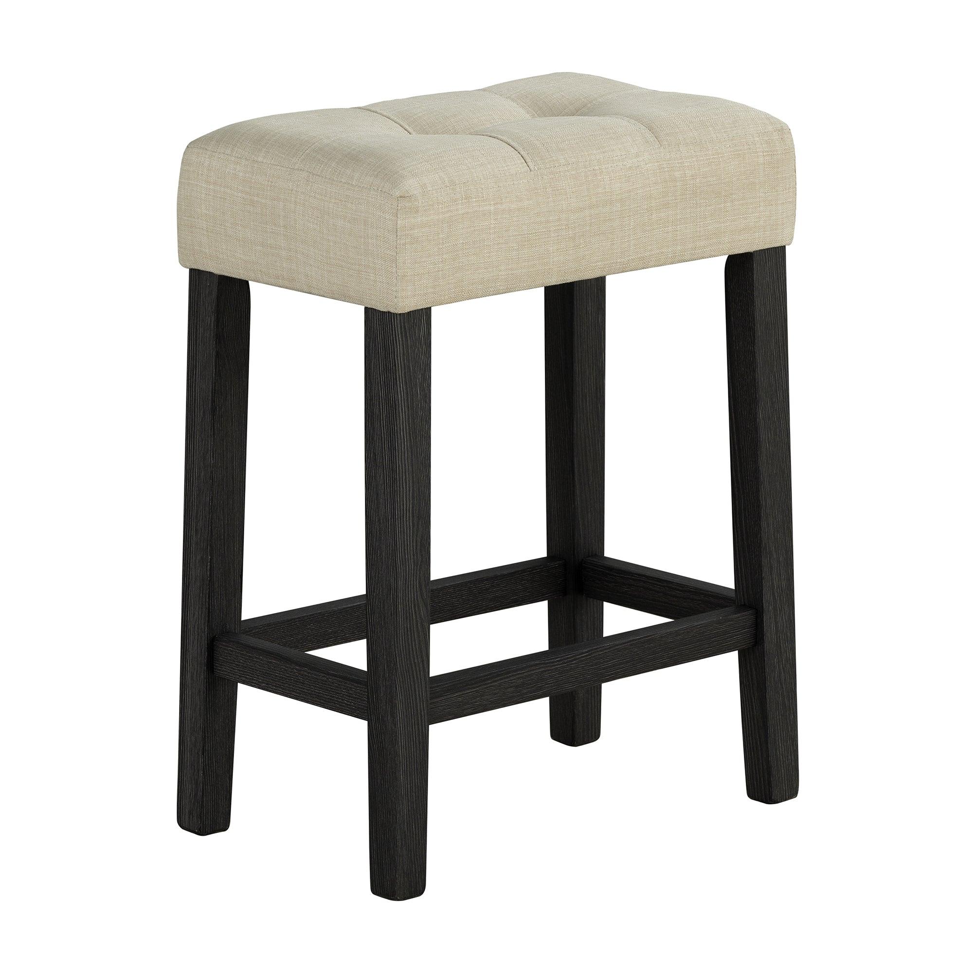 48" Modern Breakfast 1 Dining Table Set with 2 Stools for Apartment, Travertine Table Top