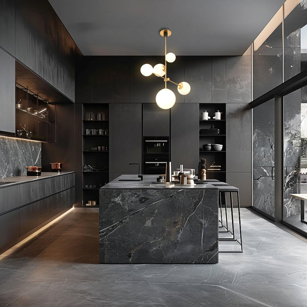 Spark Modern Gold 5 Light Dimmable Chandelier