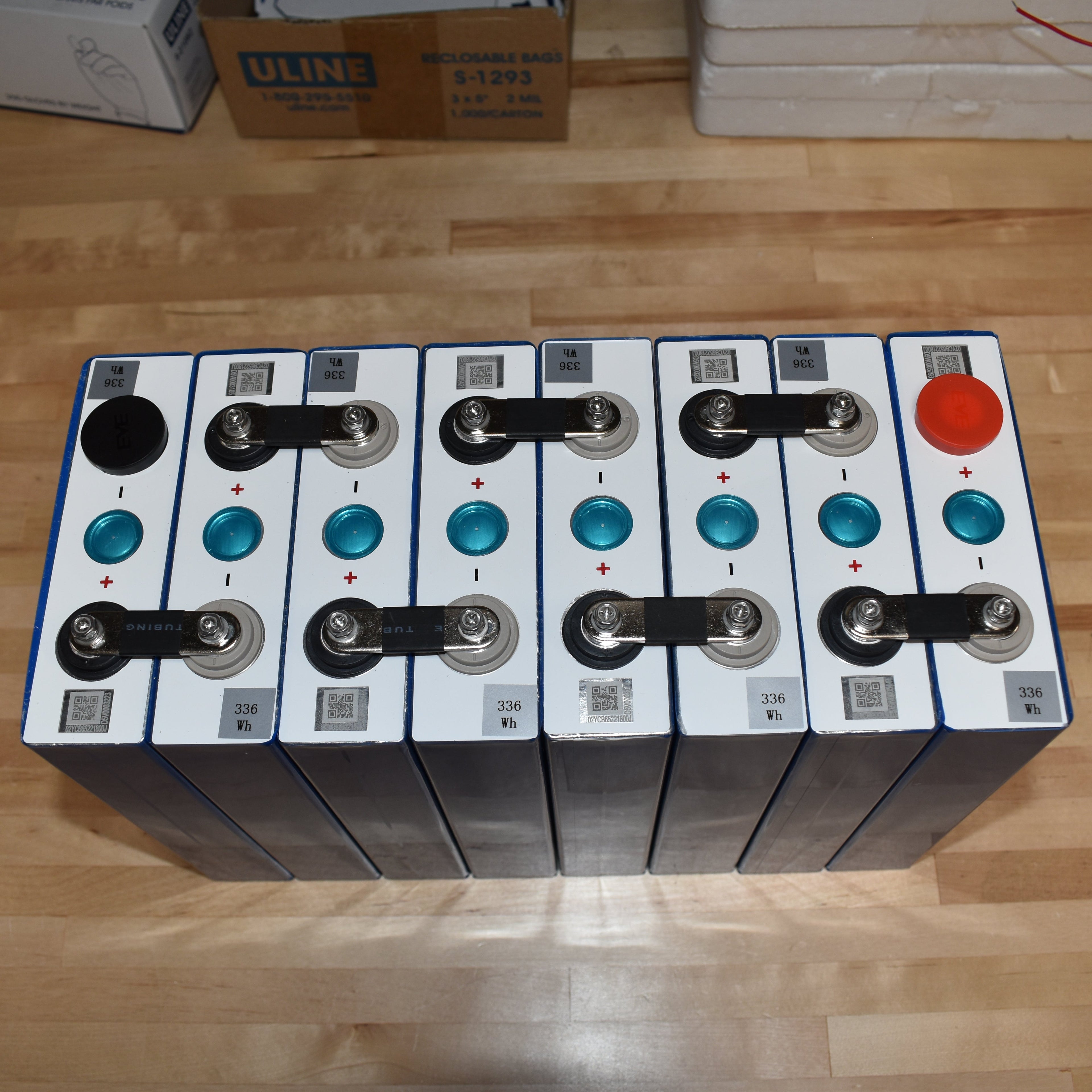 3.2V 105Ah EVE LiFePO4 LFP battery cells - 336Wh, 10+ year life @80% DOD