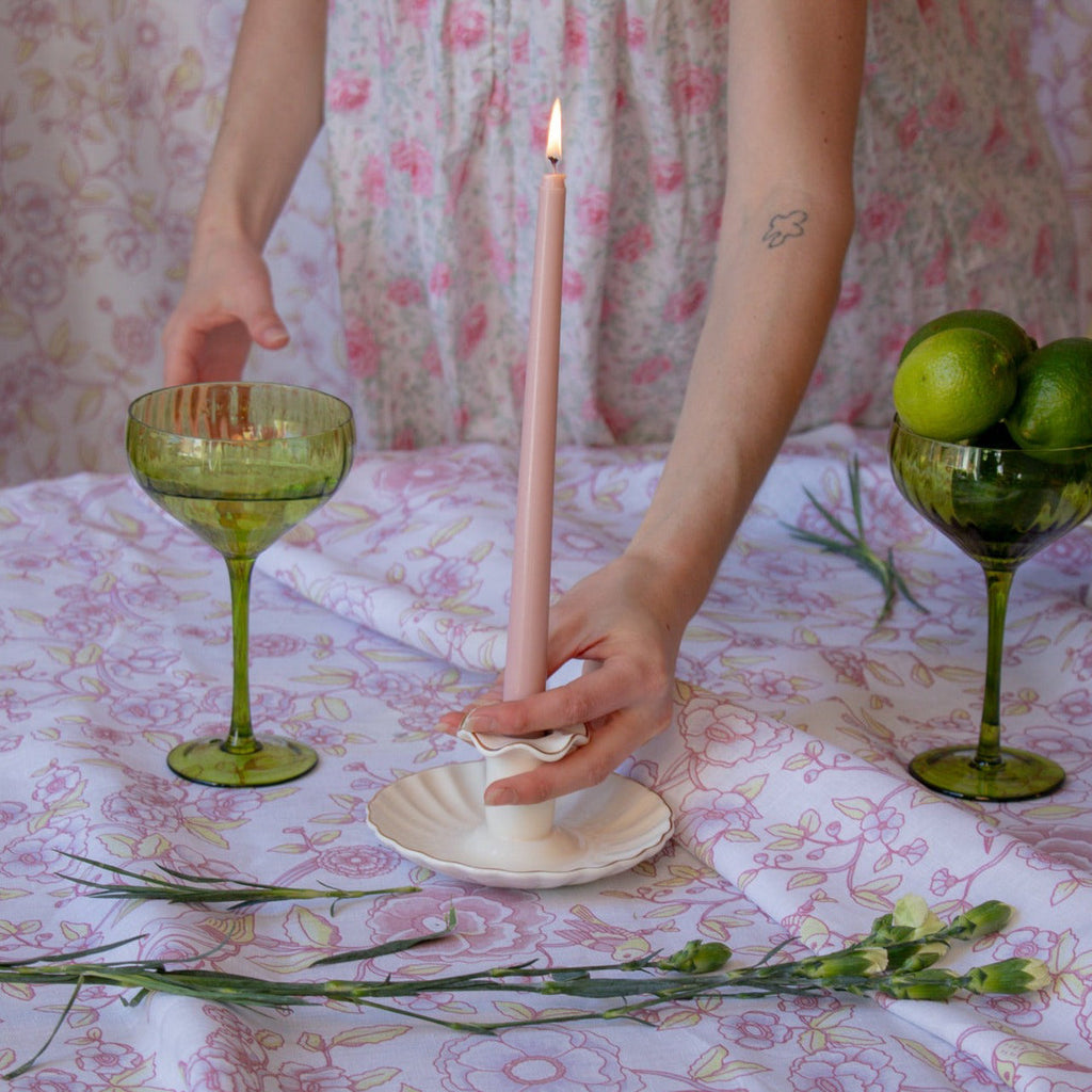 Sage Ribbed Coupe - Set of 4