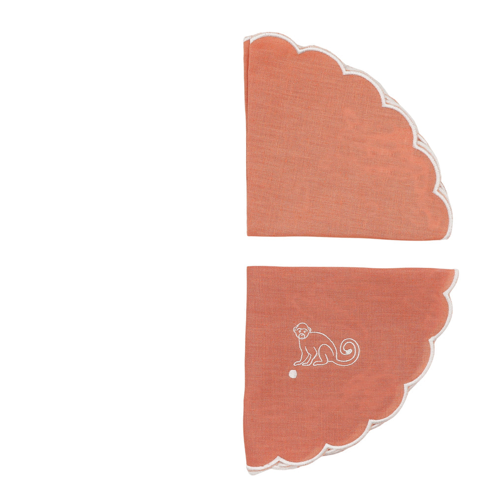 Salmon Sunset Simia Napkin - Set of 4